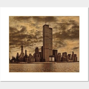 Downtown Manhattan, USA & WTC Towers, Circa 1979 Posters and Art